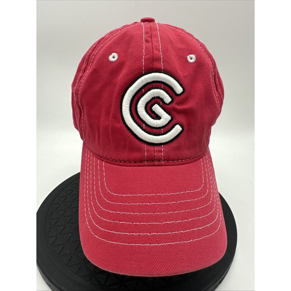 Vintage Cleveland Golf Hat Cap Red Adjustable Strap Back Embroidered